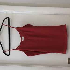 Loft red tank blouse L